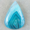 Ours blue agate cabochon