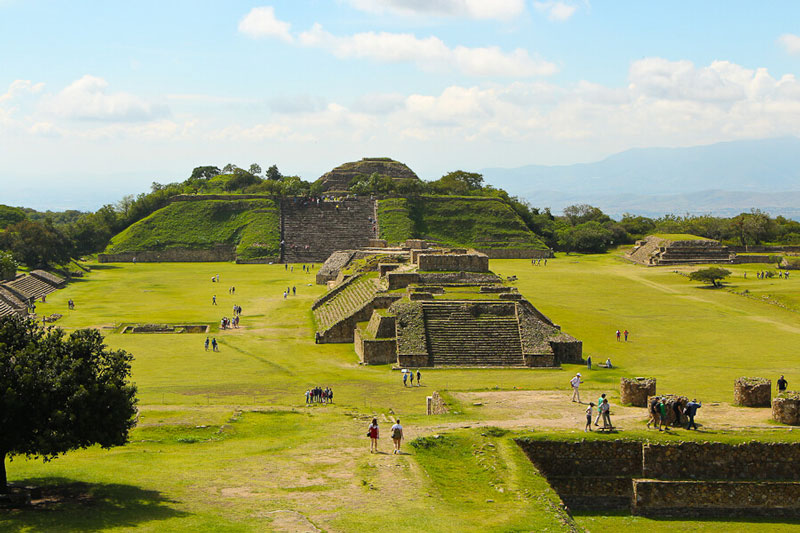 The archaeological site of Monte Alban, Oaxaca, Mexico