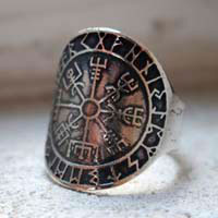 Vegsivir, Viking ring in sterling silver
