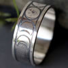 celtic Phases of the moon ring