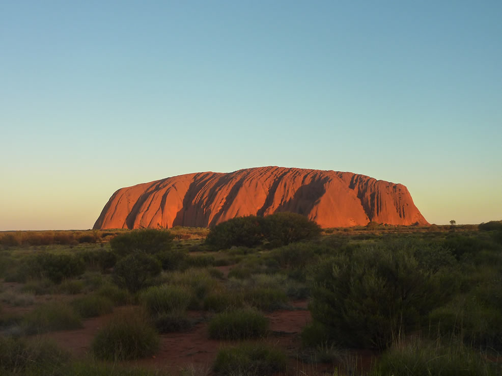 Uluru, the sacred plateau of Australian Aborigines