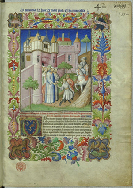 Example of illumination from the Book of Wonders