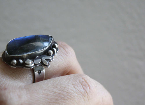 Another moonlight serenade, labradorite sterling silver ring