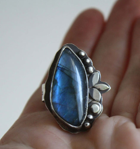 Another moonlight serenade, labradorite sterling silver ring