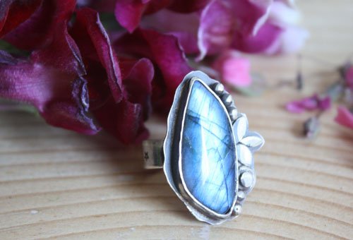 Another moonlight serenade, labradorite sterling silver ring