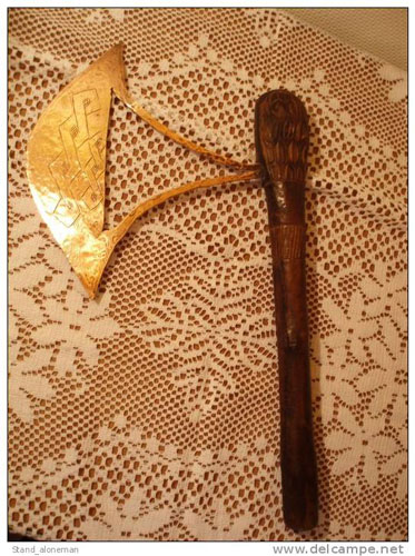 African tribal copper axe