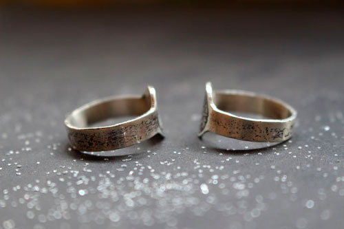 Moon phase, custom moon phase ring in sterling silver