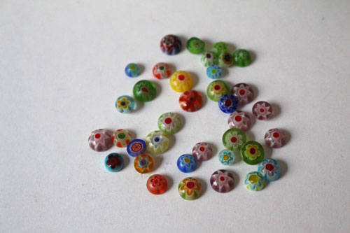 millefiori glass cabochon