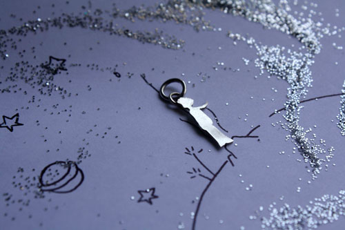 The little prince, Saint-Exupéry pendant in sterling silver