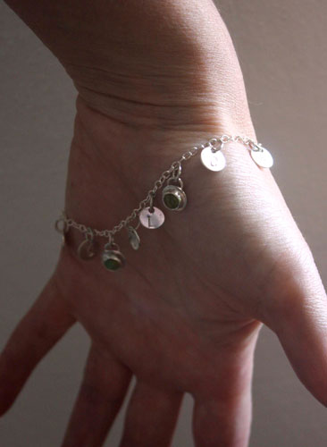 The Tree of Jesse, family memory bracelet in sterling silver and birthstones