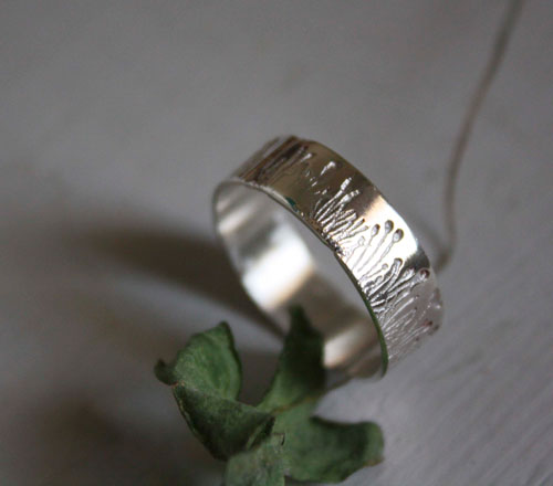 Wild grass blades, Wonderful Wizard of Oz ring in sterling silver