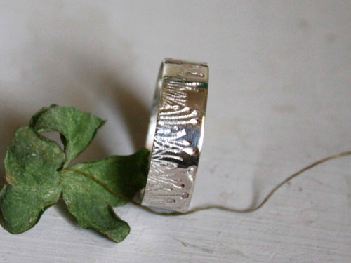 Wild grass blades, Wonderful Wizard of Oz ring in silver