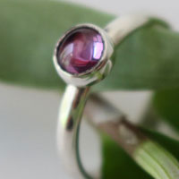 Wisteria, Purple alexandrite sterling silver ring