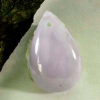 blue lavender chalcedony cabochon