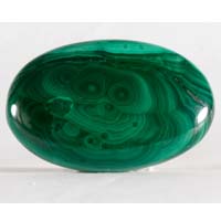 malachite A cabochon