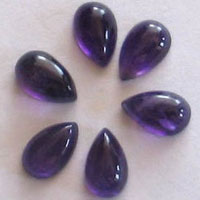 amethyst D cabochon