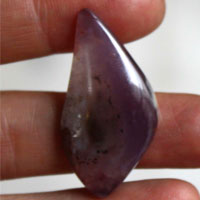 sage amethyst agate A cabochon