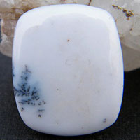 dendritic agate C cabochon