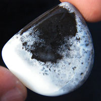 dendritic agate G cabochon