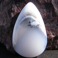 dendritic agate K cabochon