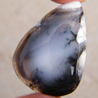 dendritic agate O cabochon