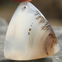 dendritic agate P cabochon