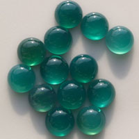 green agate G cabochon