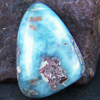 larimar D cabochon