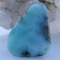 larimar H cabochon