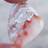 mexican crazy lace agate P cabochon