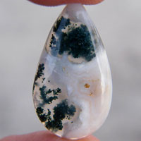 moss agate cabochon D