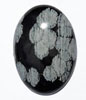 Our snowflake obsidian cabochon