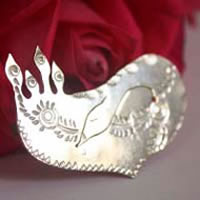 Alicanto, fantastic bird brooch in sterling silver