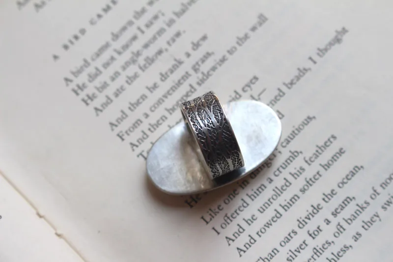 Breath of the earth, mother-earth ring in silver and bumblebee jasper