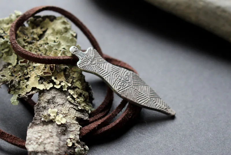 Cucuteni Venus, neolithic mother goddess necklace in silver