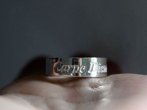 Carpe Diem, engraved Latin quote ring in sterling silver