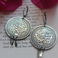 Diag, mexican rabbit earrings in sterling silver
