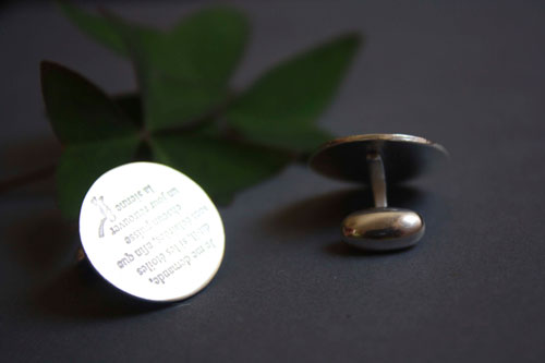 Find your star, the Little Prince quote cufflinks in sterling silver