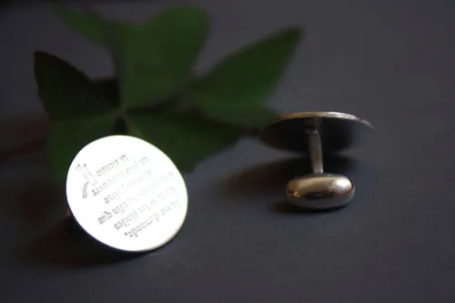 Find your star, the Little Prince quote cufflinks in sterling silver