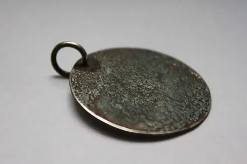 Full moon, nocturnal satellite pendant in sterling silver