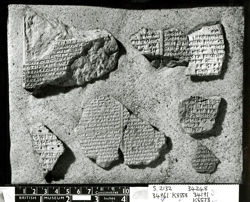 Gilgamesh, mesopotamian cuneiform clay tablet necklace in sterling silver