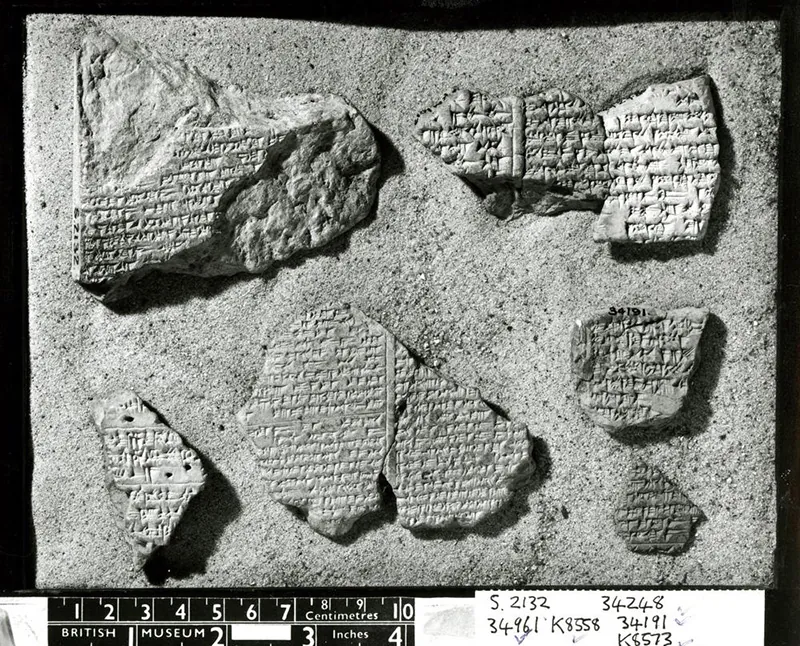 Gilgamesh, mesopotamian cuneiform clay tablet necklace in sterling silver
