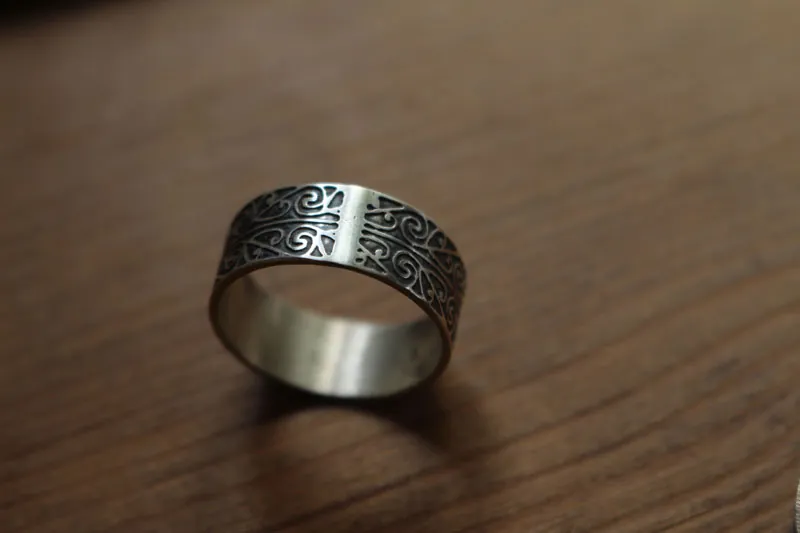 Heart of life, Māori Manuah ring in sterling silver