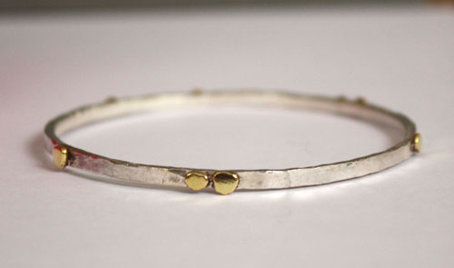 Helios, Greek sun bracelet in silver, copper and brass