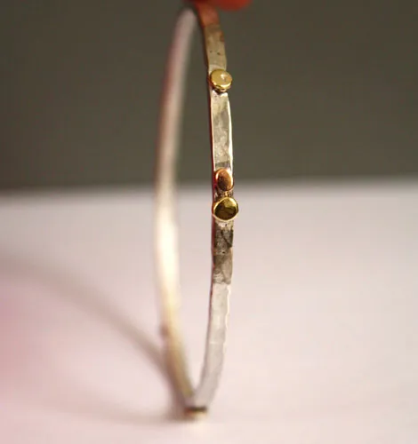 Helios, Greek sun bracelet in silver, copper and brass