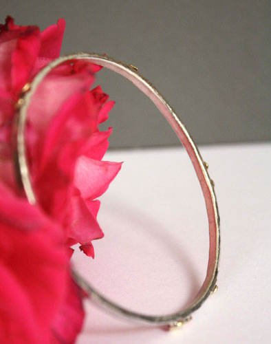 Helios, Greek sun bracelet in silver, copper and brass