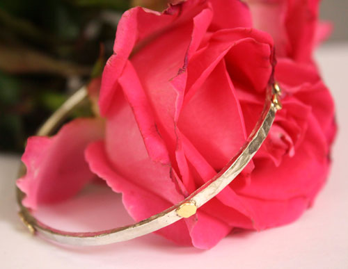 Helios, Greek sun bracelet in silver, copper and brass