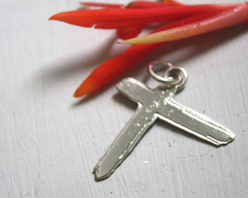 Indochine, Paradize cross from the rock band pendant in silver