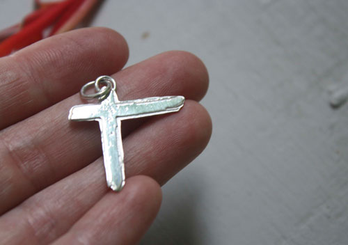 Indochine, Paradize cross from the rock band pendant in silver