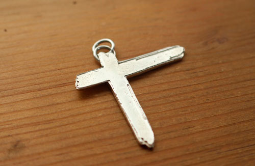 Luxury Indochine cross, Paradize from the rock band pendant in silver